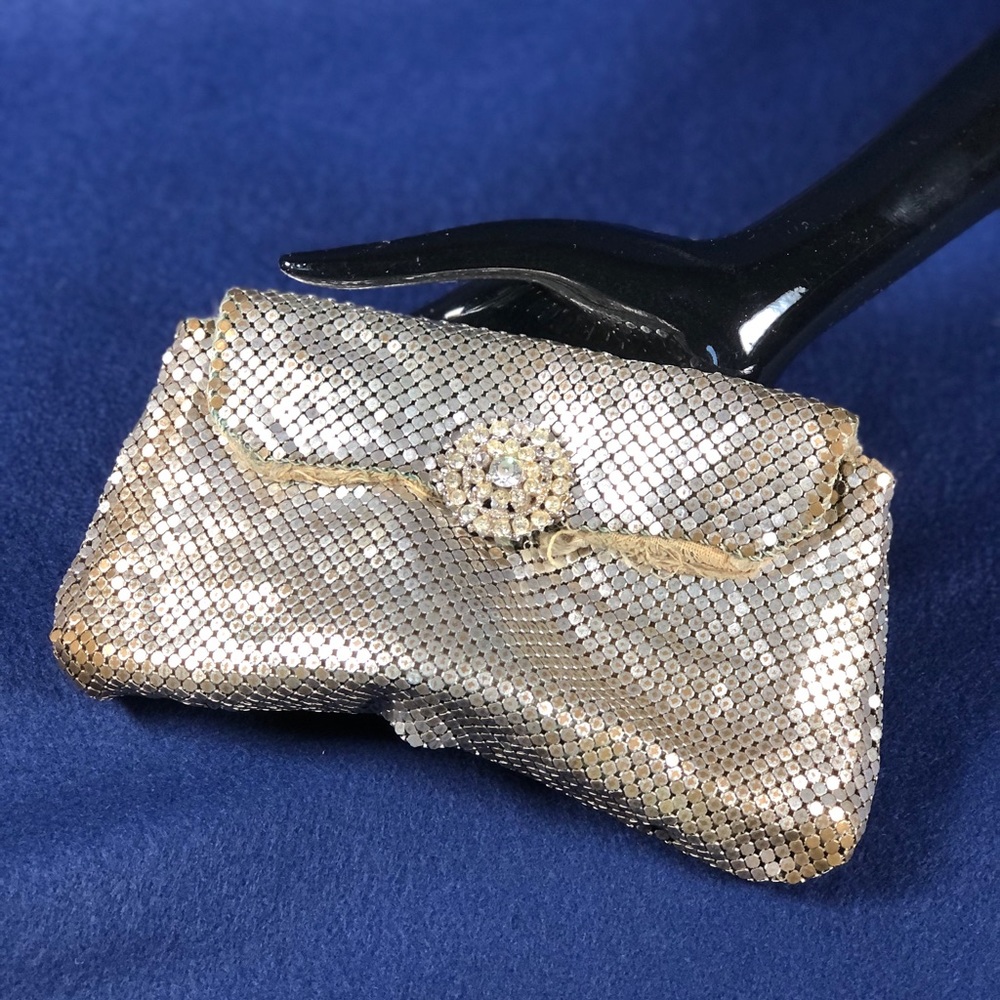 Vintage Silver Mesh Clutch